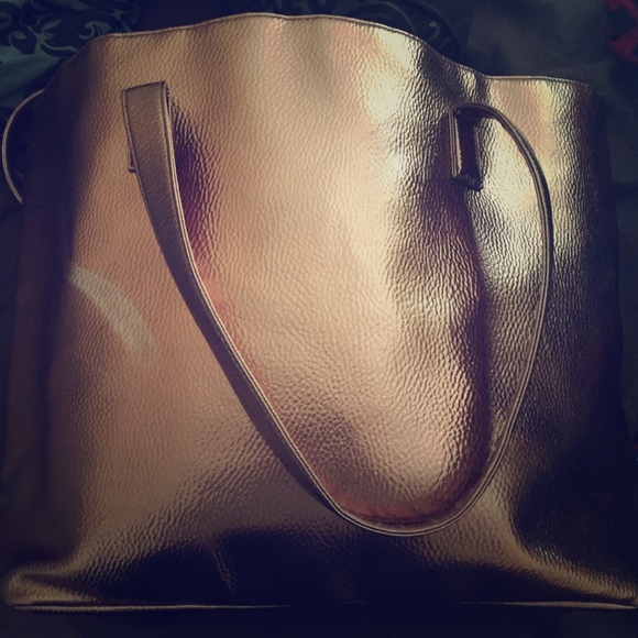 Large metallic bag.