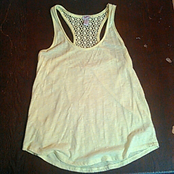 Bright yellow tank