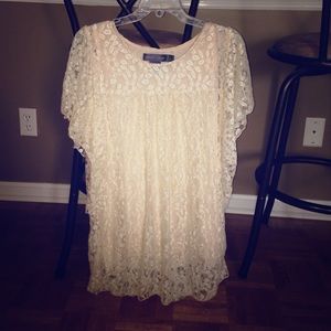 Beautiful Cream Lace Tunic