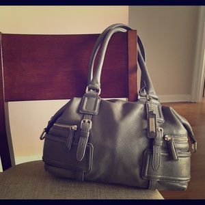 Cole Haan Grey Leather Handbag
