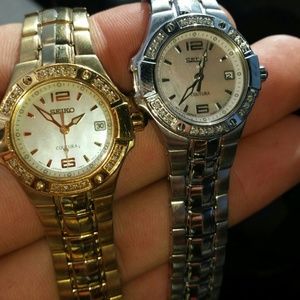 (2) seikow contura watches, for women $80 each