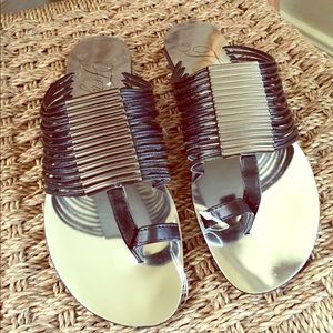 Nice black sandals by Fergie