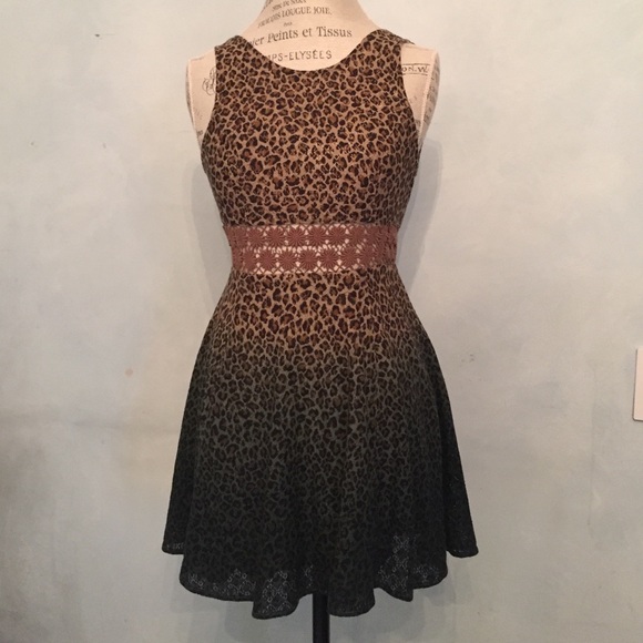 Free People cheetah print sundress- size 0