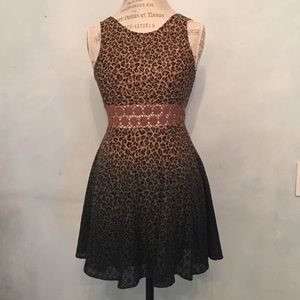 Free People cheetah print sundress- size 0