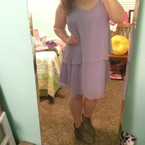 Lavender ASOS chiffon dress