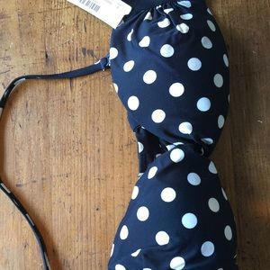 J crew polka dot swimsuit top