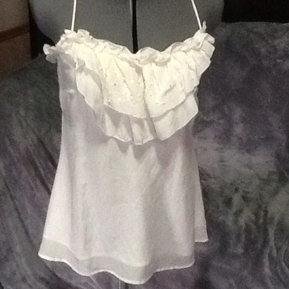 MM Couture silk sequin top