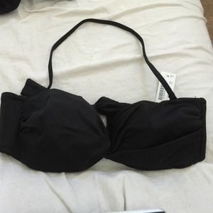 Jcrew medium black bathing suit top