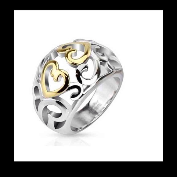 Beautiful Vintage Heart Ring