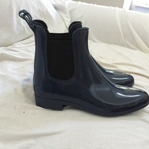 Jcrew blue short rainboots