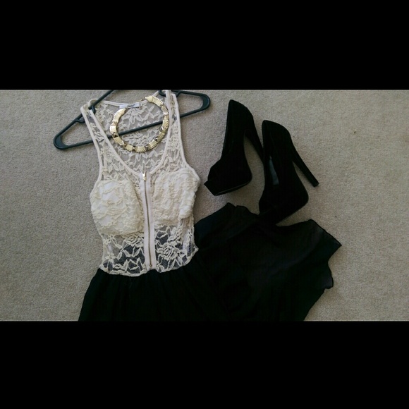 X SOLD X High Low lace dress