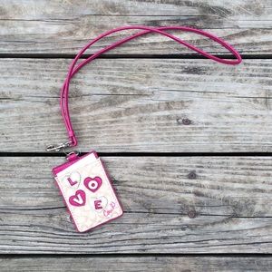 NWOT  "LOVE" Coach Lanyard