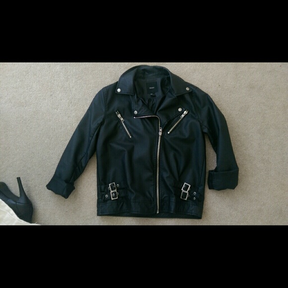 X SOLD X "Leather" Biker jacket