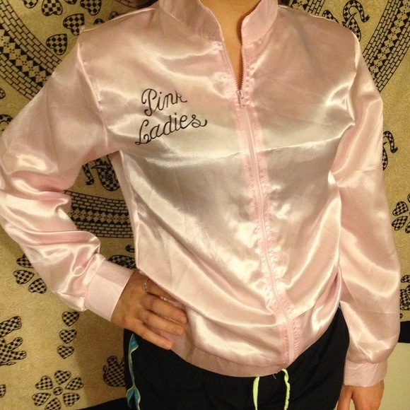 *TRADED* PINK LADIES JACKET (GREASE) - Picture 2 of 2