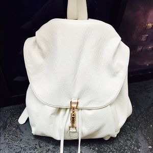 White backpack