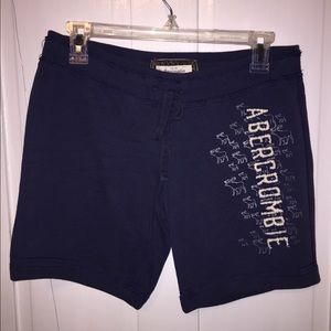 Abercrombie & Fitch Navy Sweat Shorts