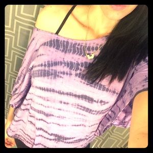 Purple tye-dye Poncho-ish shirt!