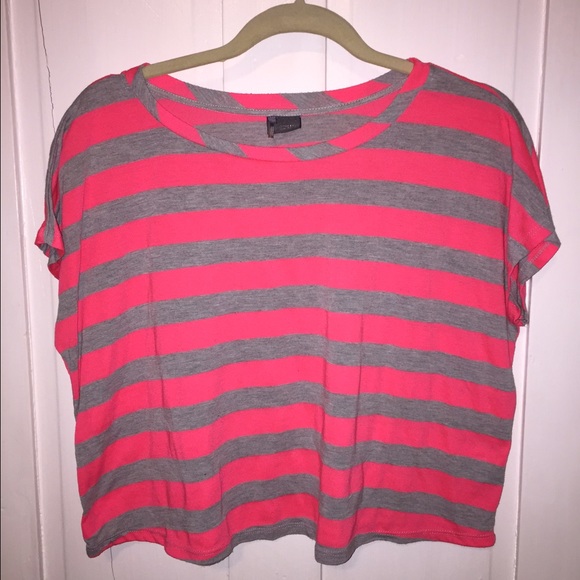 Sparkle & Fade Striped Crop Top