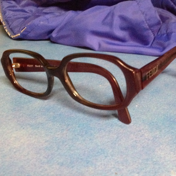 FENDI FS237 bordeaux pearl 140 Eyeglass Frames - Picture 1 of 4