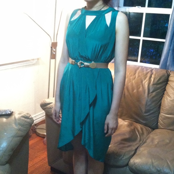 🚫Gifted🚫Gorgeous emerald green hi-lo dress - Picture 4 of 4