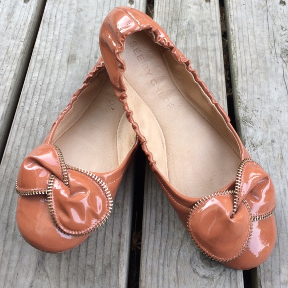 See by Chloe Shoes - See by Chloe Patent Leather Bow Ballet Flats