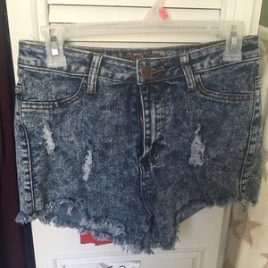 Jean high waisted shorts