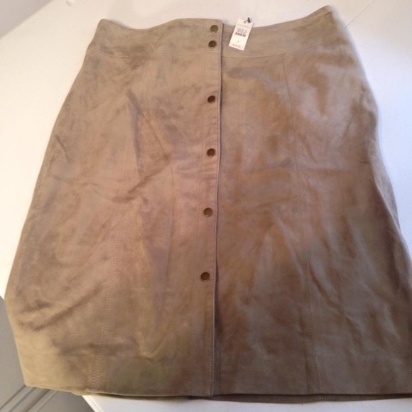 suede skirt talbots