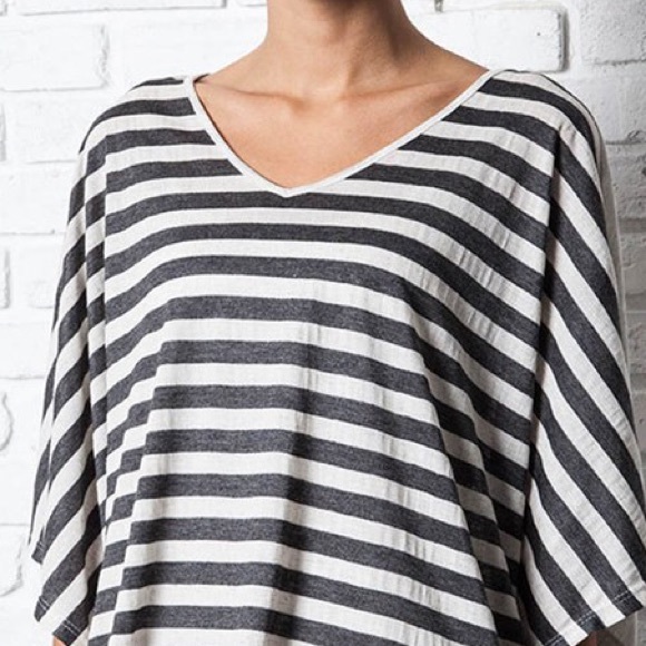 LOWEST 💜 "Chime" Striped Front Loose Top - Picture 4 of 4