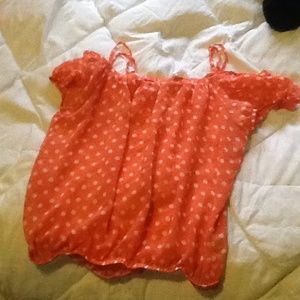 Polka dot blouse