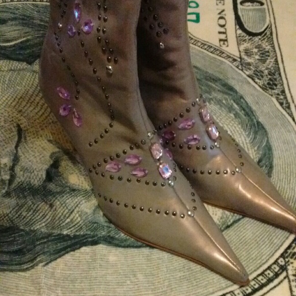 Ladies NYLA boots, GOLD Anyone!!!, and stones!!