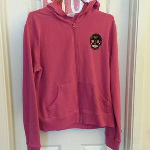 Pink day of the dead hoodie