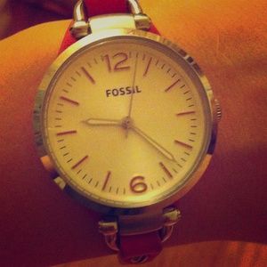1 HOUR SALE ❗️Fossil Hot pink leather