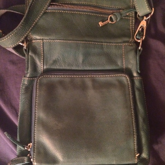 Fossil blue cross-body leather handbag - Picture 4 of 4