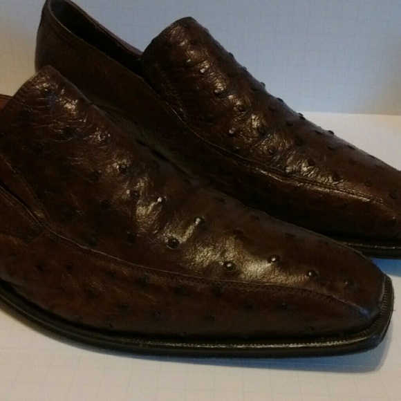 $800 Mens OSTRICH SHOES, FULL QUILT, nice! main image 4