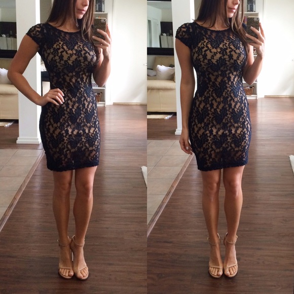 Dresses & Skirts - Black Lace Dress