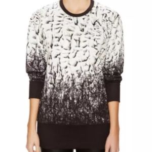 Helmut Lang Printed Jersey Dolman Sweatshirt