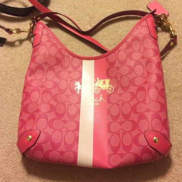 Pink coach bag