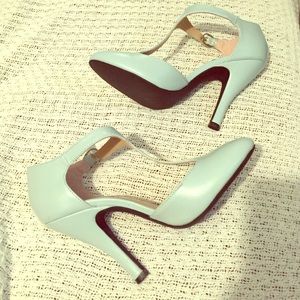 Dolce by mojo moxy Aqua T-strap heel
