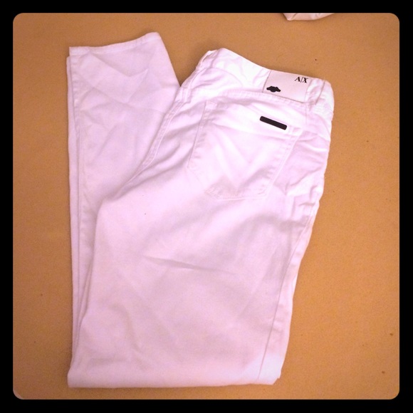 Armani exchange ️White pants sz 12
