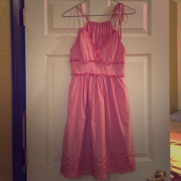 BCBG Max Azria seersucker sundress
