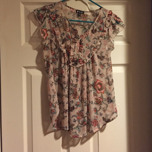 Chiffon flowy top