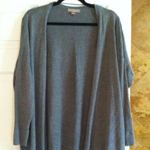 Grey open sweater