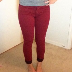 *LOWEST PRICE* Burgundy F21 Denim