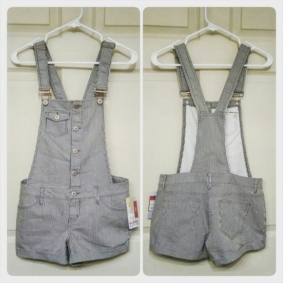 Light Gray and White Overalls