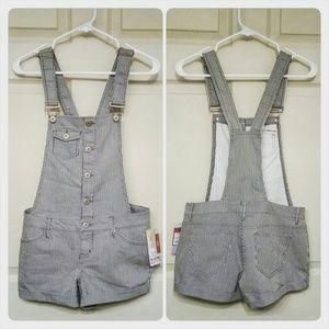 Light Gray and White Overalls