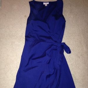 Ann Taylor LOFT navy blue wrap dress