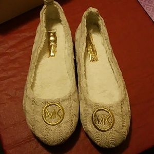 Michael kors knit wool slippers