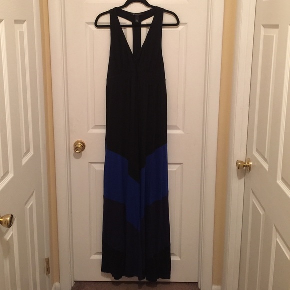 Black/blue maxi dress - Picture 2 of 4