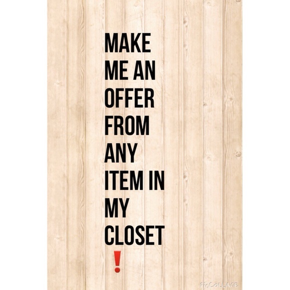 Make me a reasonable Offer ✨