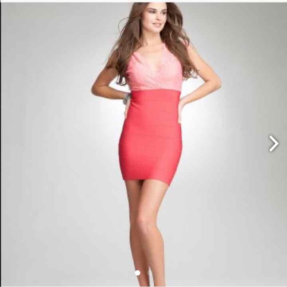 Bebe dress bandage xs read desp!